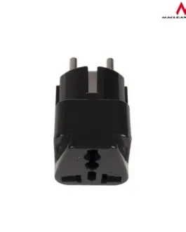 Alternative view of Maclean адаптер socket UK on EU plug universal Maclean MCE155 черен