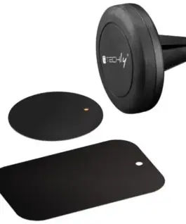 Techly магнитна стойка за кола on the phone, grille, черен