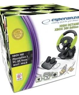 Alternative view of Esperanza STEERING WHEEL EG104 PC/PS3 X-BOX 360, VIBRATION FOR