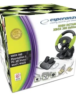 Alternative view of Esperanza STEERING WHEEL EG104 PC/PS3 X-BOX 360, VIBRATION FOR