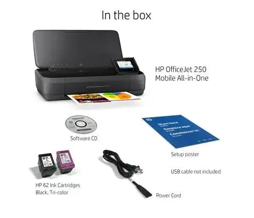 HP Inc. HP Officejet 252 AiO Printer CZ992A
