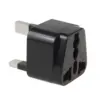 Maclean адаптер EU socket for UK MCE154 plug черен