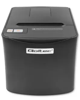 Alternative view of Qoltec Receipt printer voucher thermal, USB