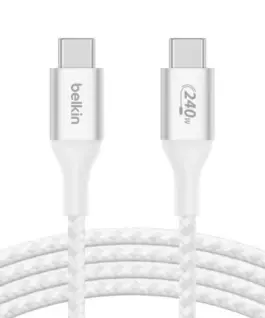 Alternative view of Belkin кабел BoostCharge USB-C/USB-C 240W 1m бял