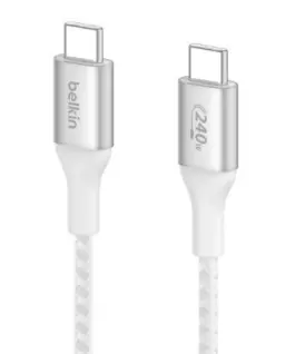 Belkin кабел BoostCharge USB-C/USB-C 240W 2m бял