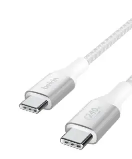 Belkin кабел BoostCharge USB-C/USB-C 240W 2m бял