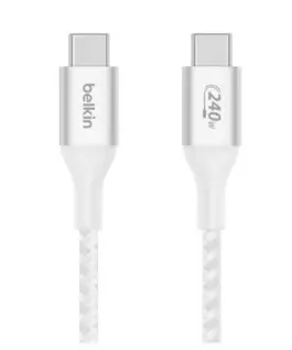 Belkin кабел BoostCharge USB-C/USB-C 240W 2m бял