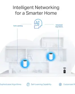 Alternative view of TP-LINK Router Deco XE75 Pro(3 -pack) WiFi 6E AXE5400