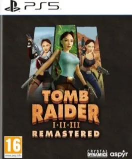 Cenega Game PlayStation 5 Tomb Raider I-III Remasteчервен Starring Lara Croft
