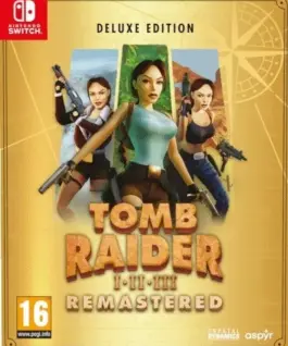 Cenega Game Nintendo Switch Tomb Raider I-III Remasteчервен Lara Croft: Deluxe Edition