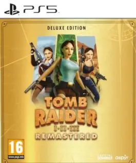 Cenega Game PlayStation 5 Tomb Raider I-III Remasteчервен Starring Lara Croft Deluxe Edition