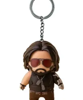 Alternative view of Cenega Merch Cyberpunk 2077 Johnny Silverhand 3D Keychain