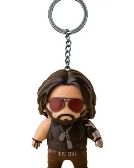 Alternative view of Cenega Merch Cyberpunk 2077 Johnny Silverhand 3D Keychain