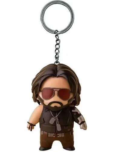 Alternative view of Cenega Merch Cyberpunk 2077 Johnny Silverhand 3D Keychain