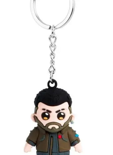 Alternative view of Cenega Merch Cyberpunk 2077 V-Male Good Loot 3D Keychain