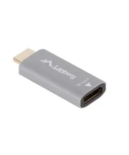 Alternative view of Lanberg HDMI(M)-Displayport(F)4K адаптер silver