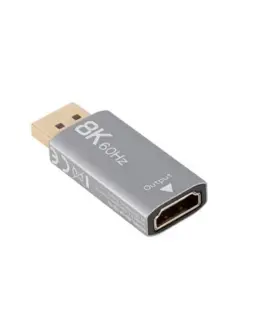 Alternative view of Lanberg Displayport(M)-HDMI(F)8K адаптер, silver