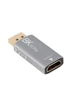 Alternative view of Lanberg Displayport(M)-HDMI(F)8K адаптер, silver