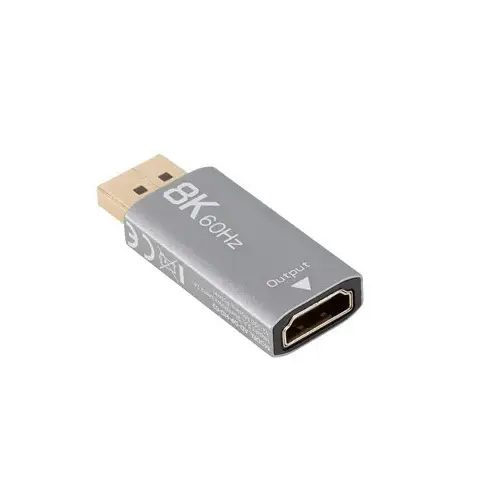 Alternative view of Lanberg Displayport(M)-HDMI(F)8K адаптер, silver