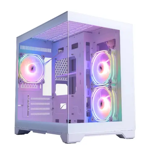 1stPlayer кутия Case mATX - MV6-TP White - 3 fans included