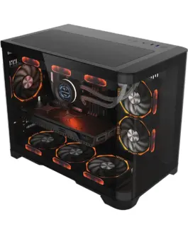 Alternative view of 1stPlayer кутия Case mATX - UV6 Black