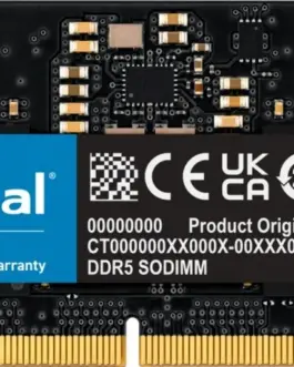 Crucial Pamięć do Лаптопa DDR5 SODIMM 32GB/5600 CL46 (16Gbit) Tray