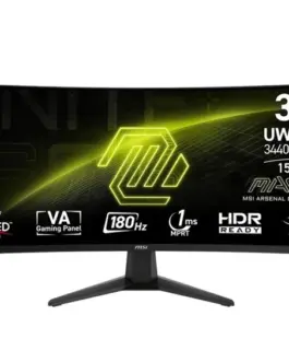 MSI Monitor MAG 346CQ 34 inches/LED/UWQHD/Curved/180Hz/черен