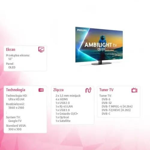 Alternative view of Philips TV 55 OLED 55OLED820/12