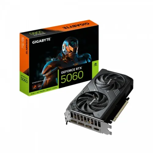Gigabyte видео карта GeForce RTX 5060 WINDFORCE MAX OC 8G GDDR7 3DP/HDMI