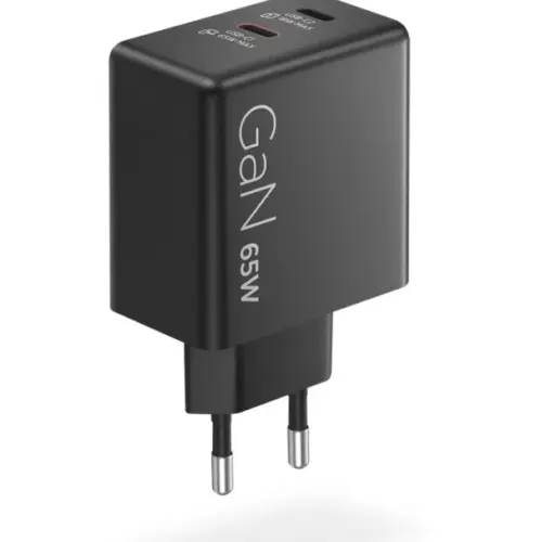 Alternative view of Lenovo Dual USB-C 65W GaN зарядно 40AW065BEU