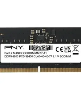 PNY памет 16GB DDR5 4800 SO-DIMM MN16GSD54800-SB