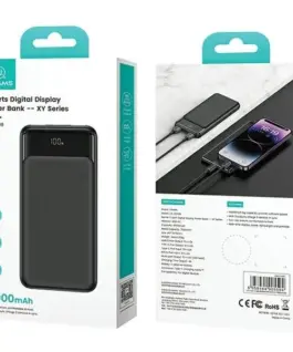 Alternative view of USAMS външна батерия 10000mAh 10W 1xUSB-C 2xUSB-A XY Seri