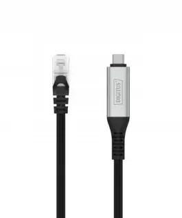 Alternative view of Digitus USB-C - RJ45 кабел AK-300601-100-S
