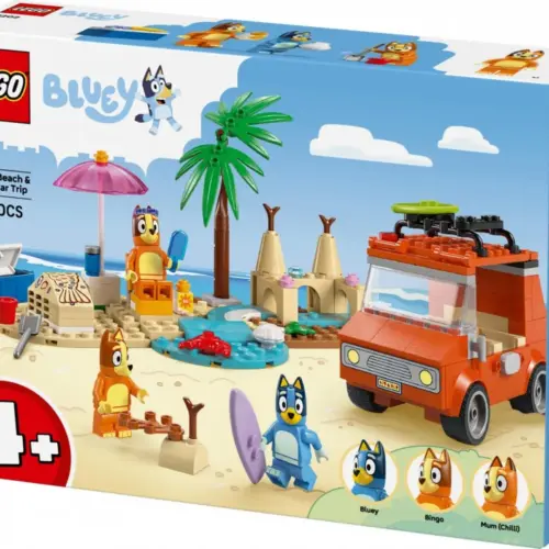 Alternative view of LEGO Bricks Bluey 11202 Blueys Beach & Family Car Trip