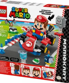 Alternative view of LEGO Klocki Super Mario 72043 Mario Kart - Interaktywna figurka LEGO Mario i Standard Kart