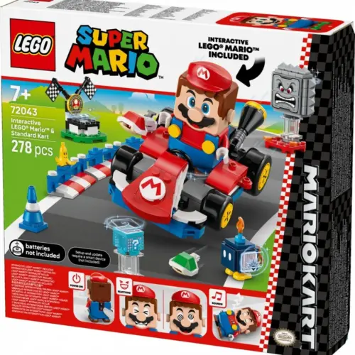 Alternative view of LEGO Klocki Super Mario 72043 Mario Kart - Interaktywna figurka LEGO Mario i Standard Kart