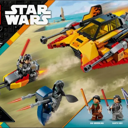 Alternative view of LEGO The Force Burner Snowspeeder