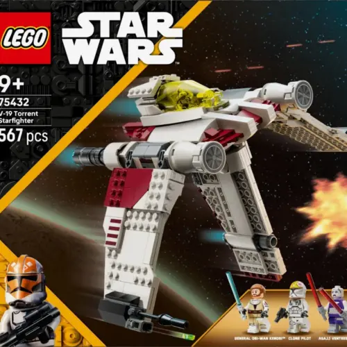 Alternative view of LEGO V-19 Torrent Starfighter