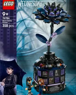 Alternative view of LEGO Wednesday черен Dahlia Flower