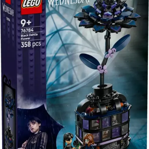 LEGO Wednesday черен Dahlia Flower