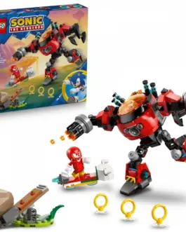 Alternative view of LEGO Knuckles vs. Dr. Eggman Egg Crusher Mech