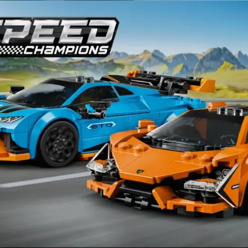 Alternative view of LEGO Speed Champions 77238 Lamborghini Revuelto & Huracan STO