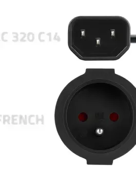 Alternative view of Qoltec адаптер IEC 320 C14 / FRENCH