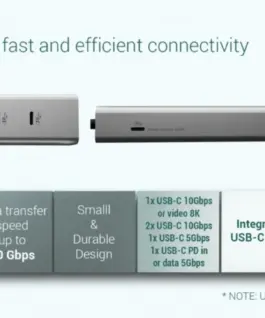 i-tec USB-C Charging Metal HUB 5 port with USB-C video 8K + Power Delivery 85W