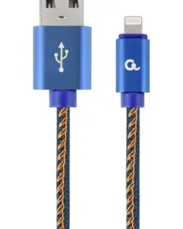 Gembird кабел USB 8 pin premium jeans 1 m