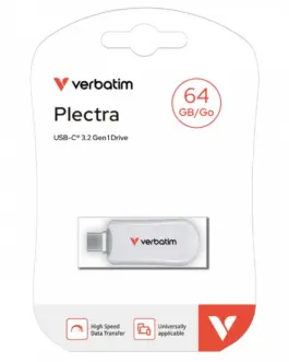 Alternative view of Verbatim Plectra 64GB USB-C 100 MB/s 30228 WH