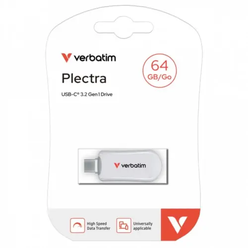 Alternative view of Verbatim Plectra 64GB USB-C 100 MB/s 30228 WH