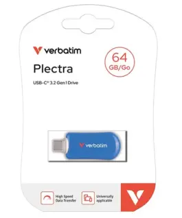 Alternative view of Verbatim Pendrive Plectra 64GB USB-C 100MB/s 30232 BL