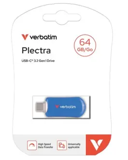 Alternative view of Verbatim Pendrive Plectra 64GB USB-C 100MB/s 30232 BL