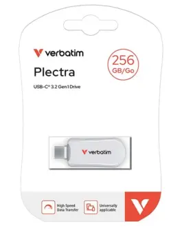 Alternative view of Verbatim Plectra 256GB USB-C 100MB/s 30230 WH